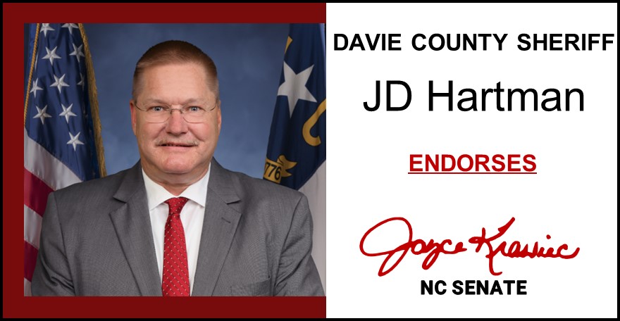 Joyce Krawiec - JD Hartman, Davie County Sheriff