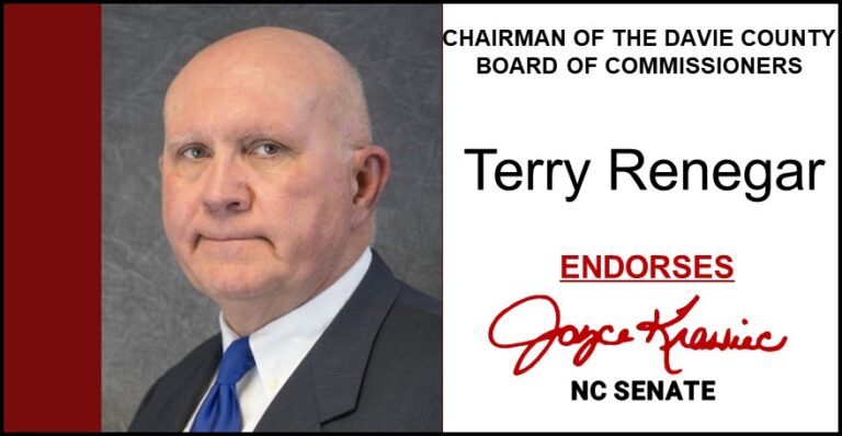 Joyce Krawiec - Terry Renegar, Chairman of the Davie County Board of ...